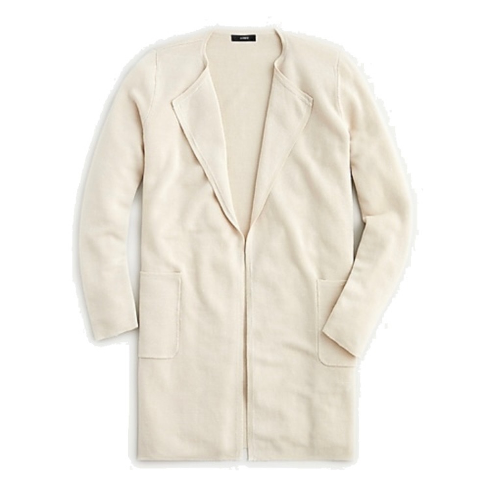 Juliette collarless sweater blazer